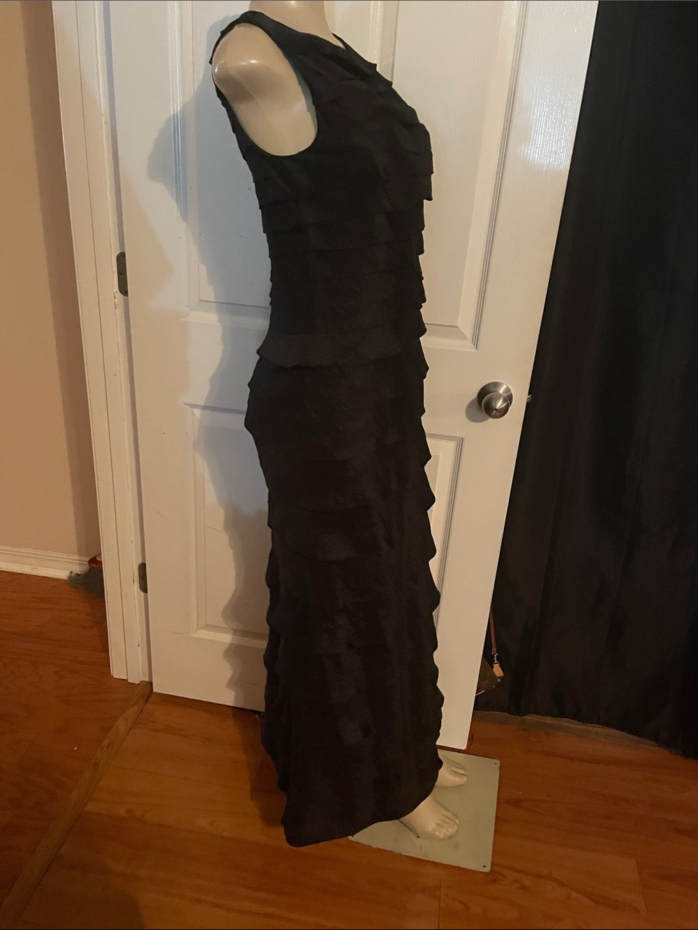 Adrianna Papell Black Tiered Maxi Dress - Picture 4 of 4
